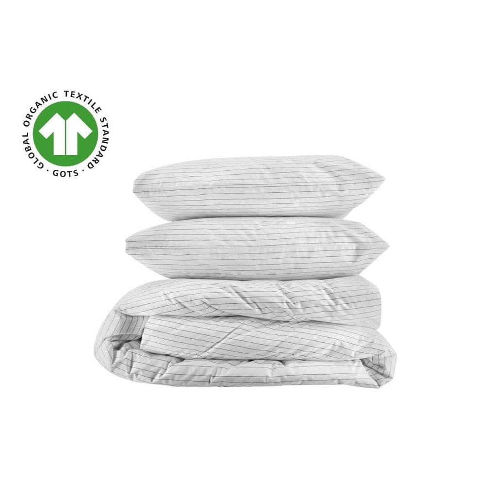 Cotton Essential Organic Percale Collection Duvet Cover & Pillowcase Set