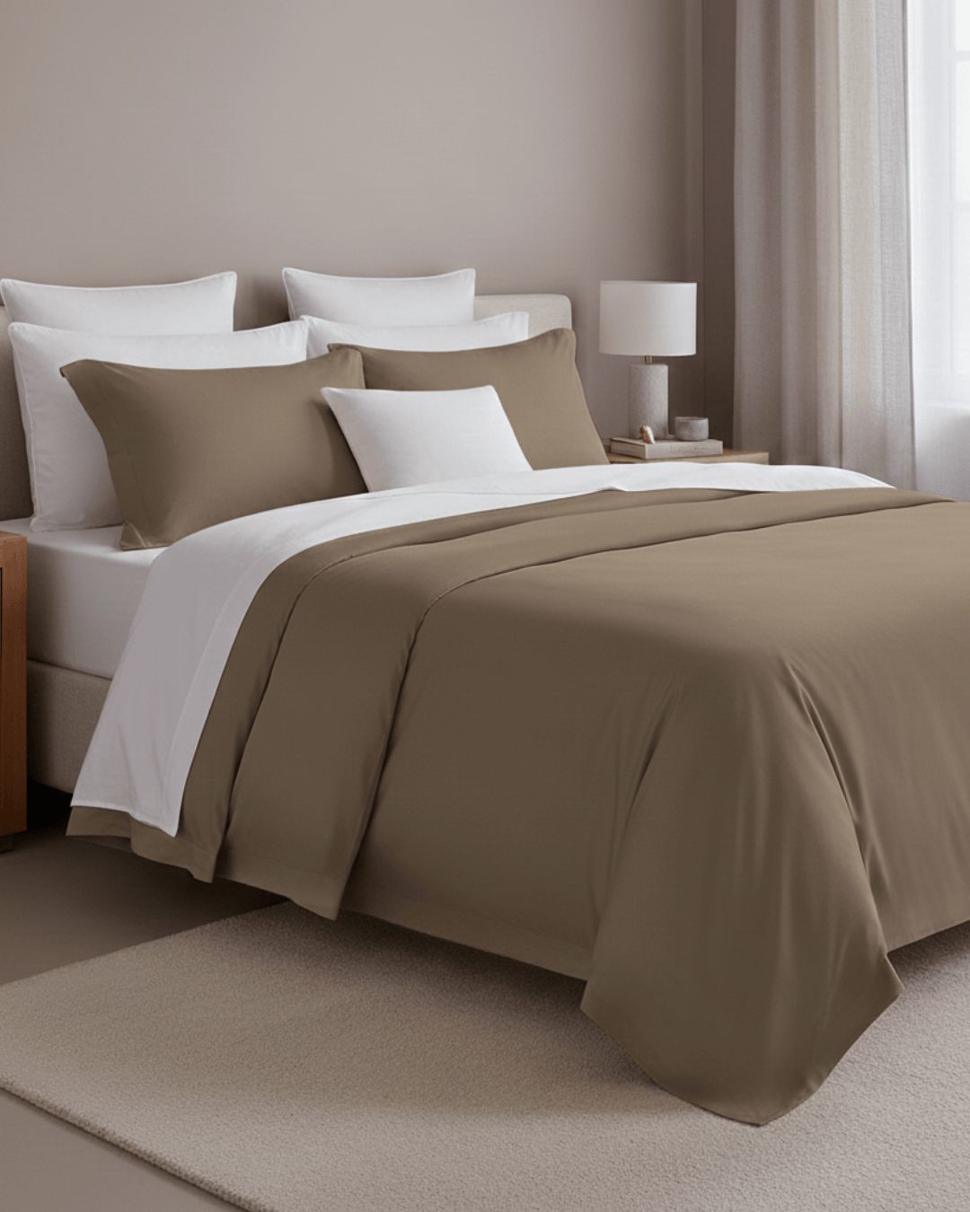 Cotton Refined Collection Sateen Duvet Cover Set