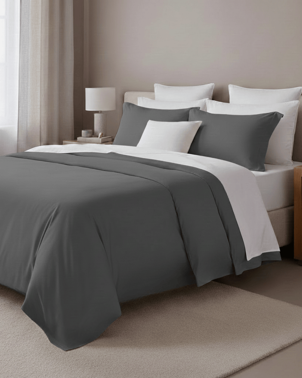 Cotton Refined Collection Sateen Duvet Cover Set