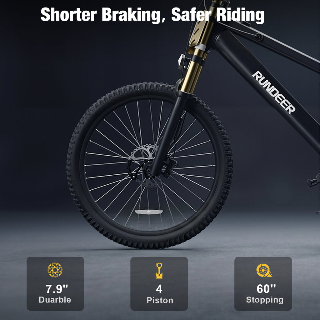 Rundeer Prince 20" Kids Electric Bike for Ages 7+ with 50km Range