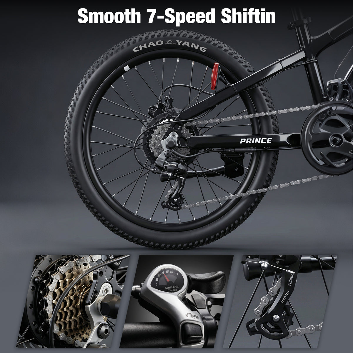 Rundeer Prince 20" Kids Electric Bike for Ages 7+ with 50km Range