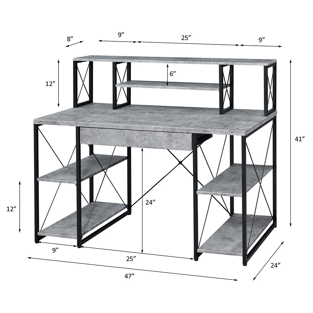 Multi-Purpose Hutch Desk in Multiple Colors