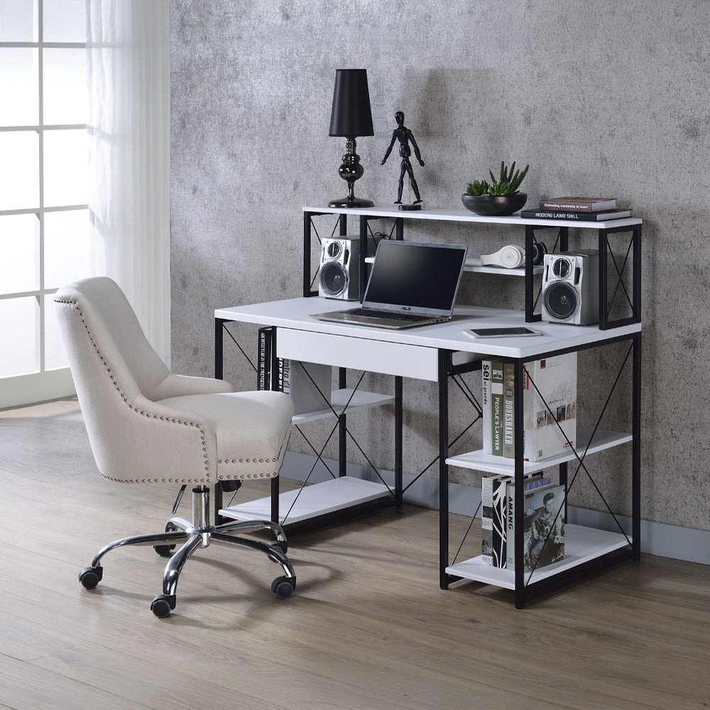 Multi-Purpose Hutch Desk in Multiple Colors