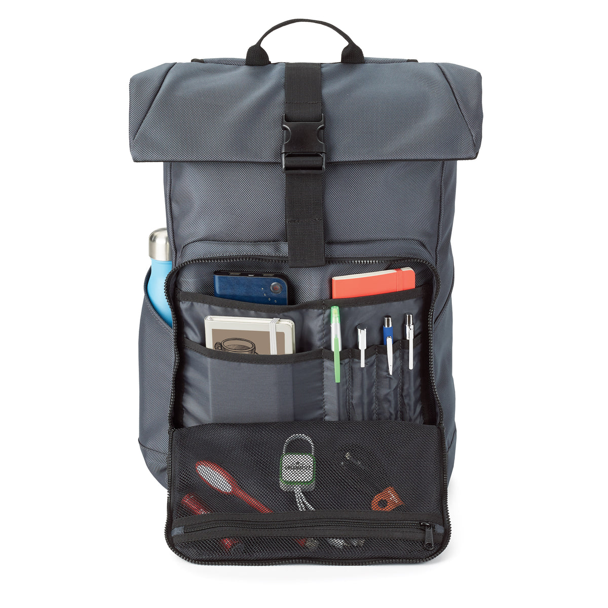 Marin Collection Total Access Backpack in Grey