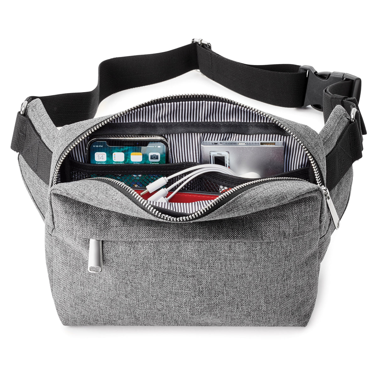 Marin Collection Water Resistant Accessory Bag in Grey