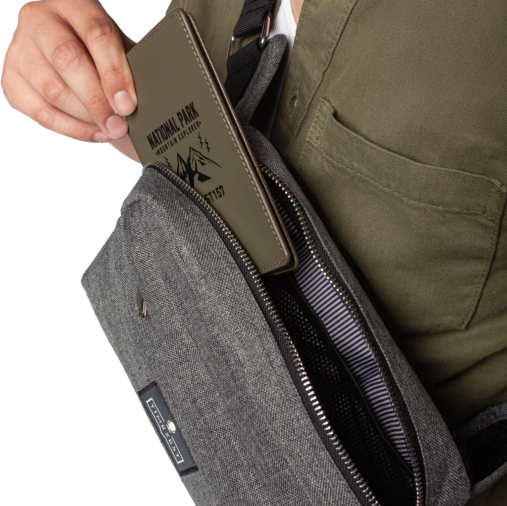 Marin Collection Water Resistant Accessory Bag in Grey