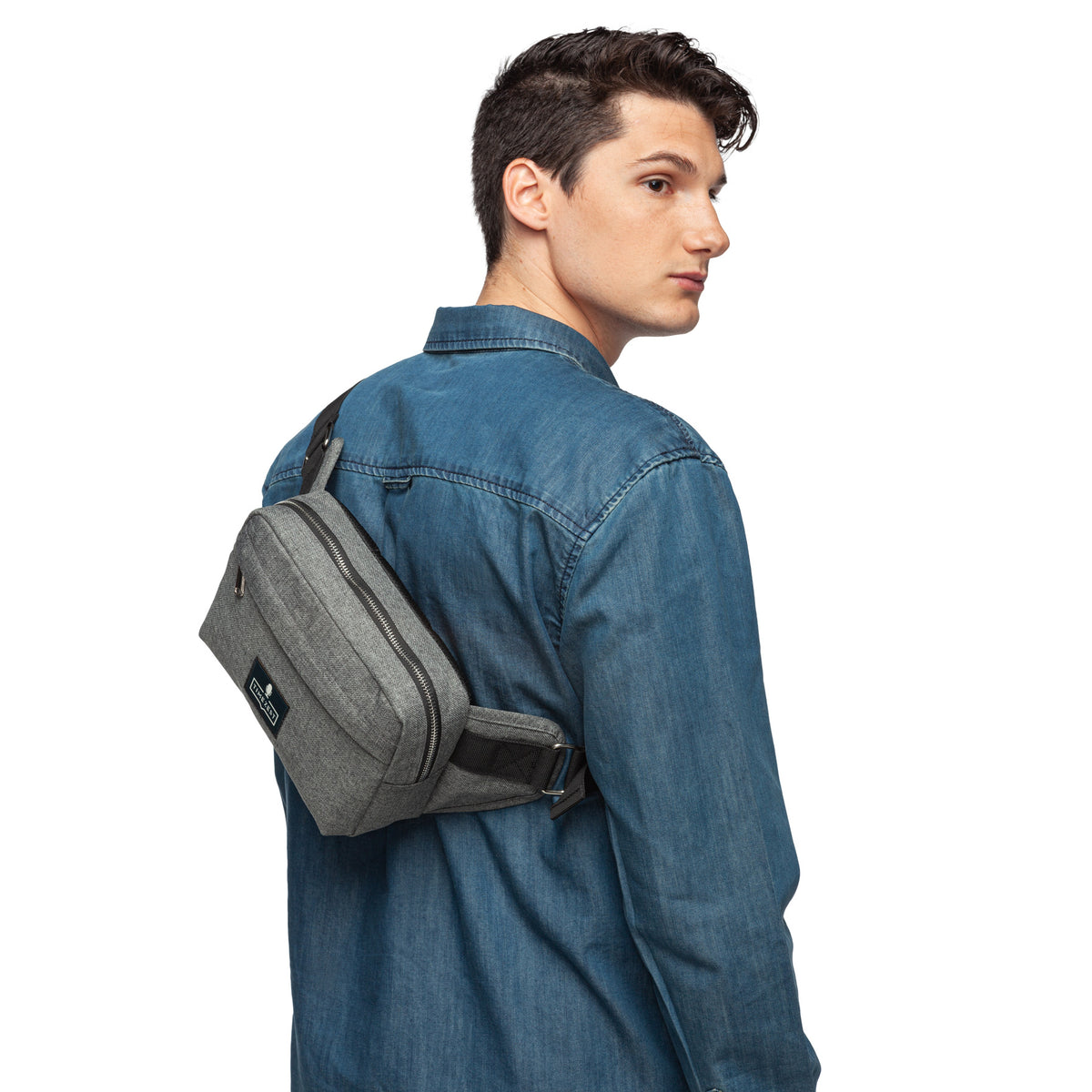 Marin Collection Water Resistant Accessory Bag in Grey