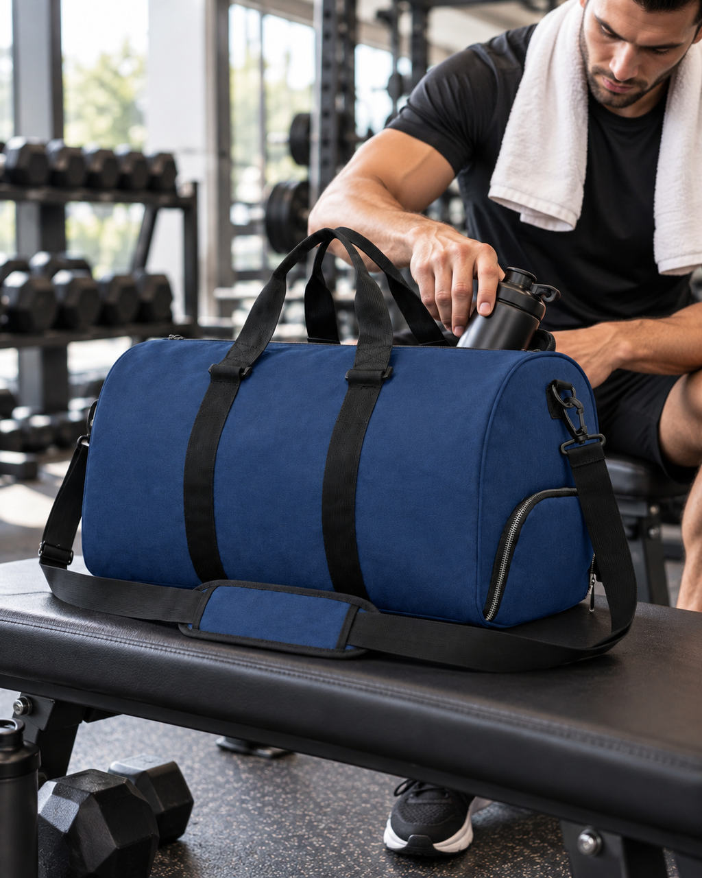 Marin Collection Nomad Must-Haves Duffle Bag in Navy Blue