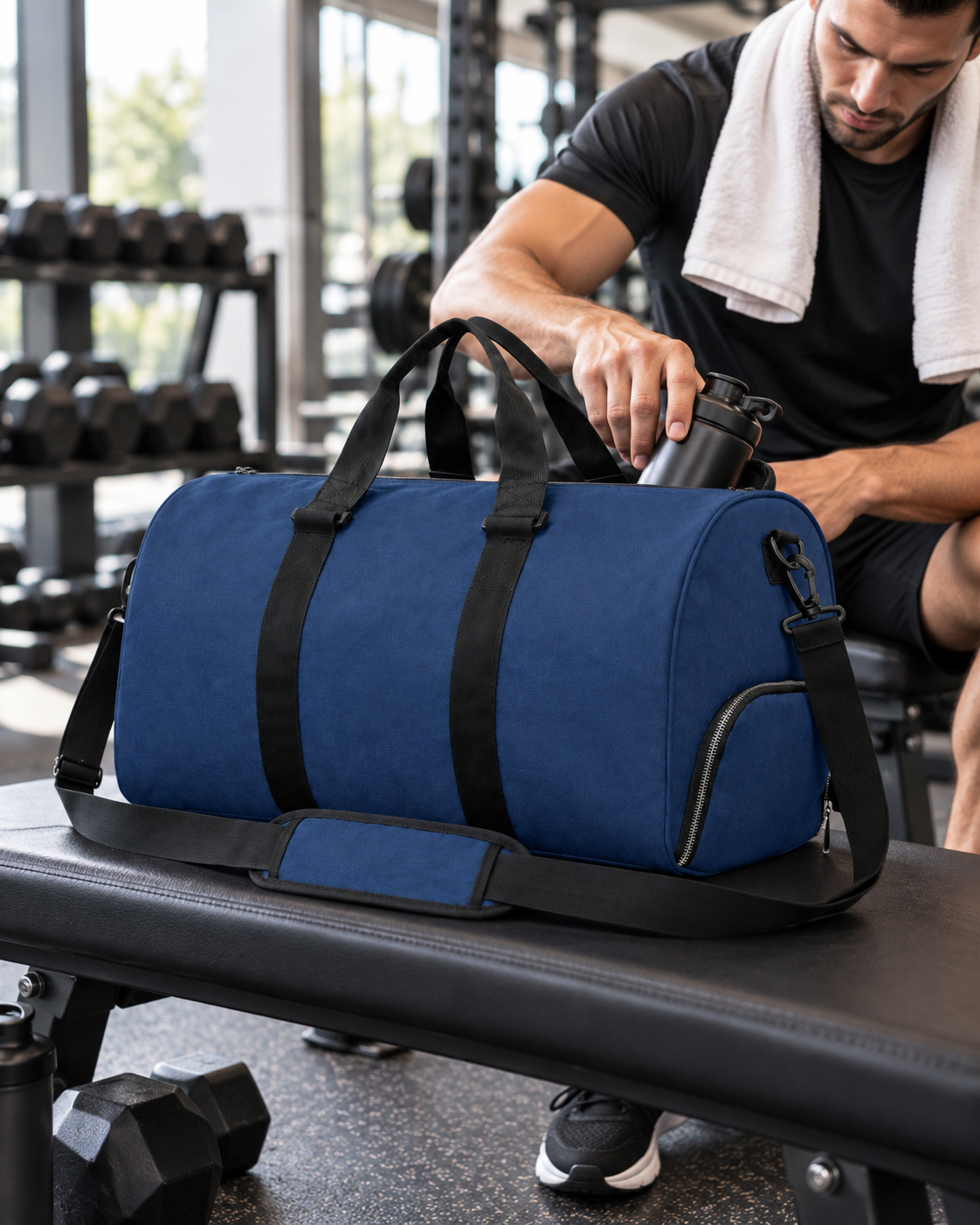 Marin Collection Nomad Must-Haves Duffle Bag in Navy Blue