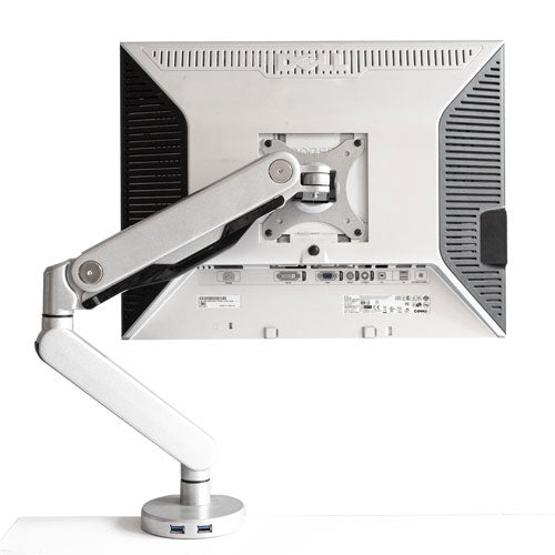 vesa compatible monitor holder, bracket, grey, desktop, gavoa, usb ports