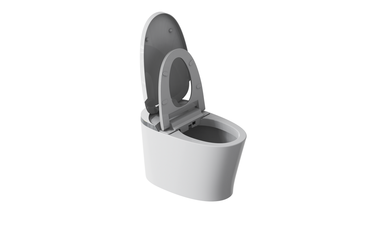 Deluxe 2.0 Smart Toilet with Bidet Wash, Heated Seat & Automatic Flush, Modern Intelligent Toilet