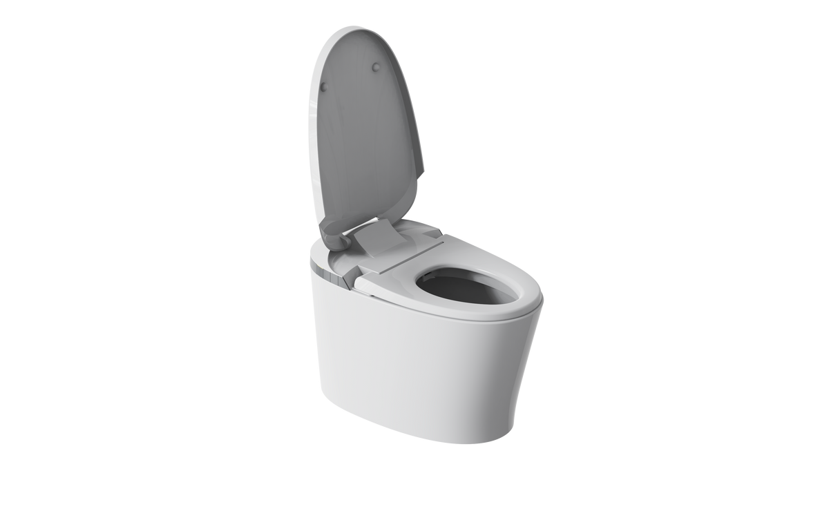 Deluxe 2.0 Smart Toilet with Bidet Wash, Heated Seat & Automatic Flush, Modern Intelligent Toilet