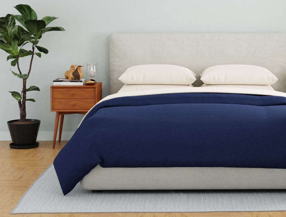 Cotton Essential Organic Percale Collection Duvet Cover & Pillowcase Set