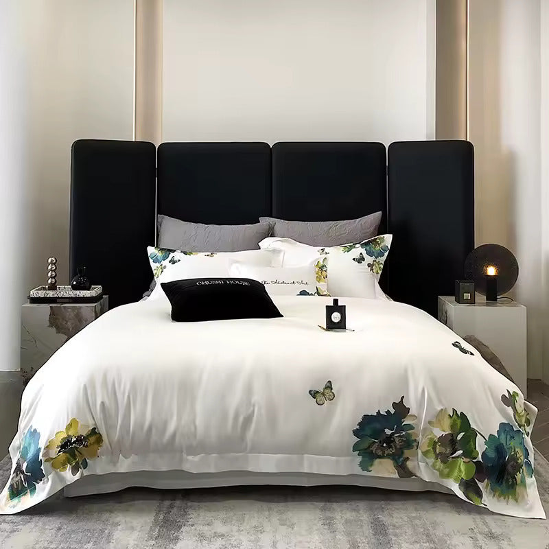 White 800 TC Egyptian Cotton Duvet Set