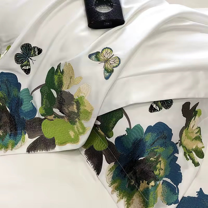 White 800 TC Egyptian Cotton Duvet Set