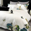 White 800 TC Egyptian Cotton Duvet Set