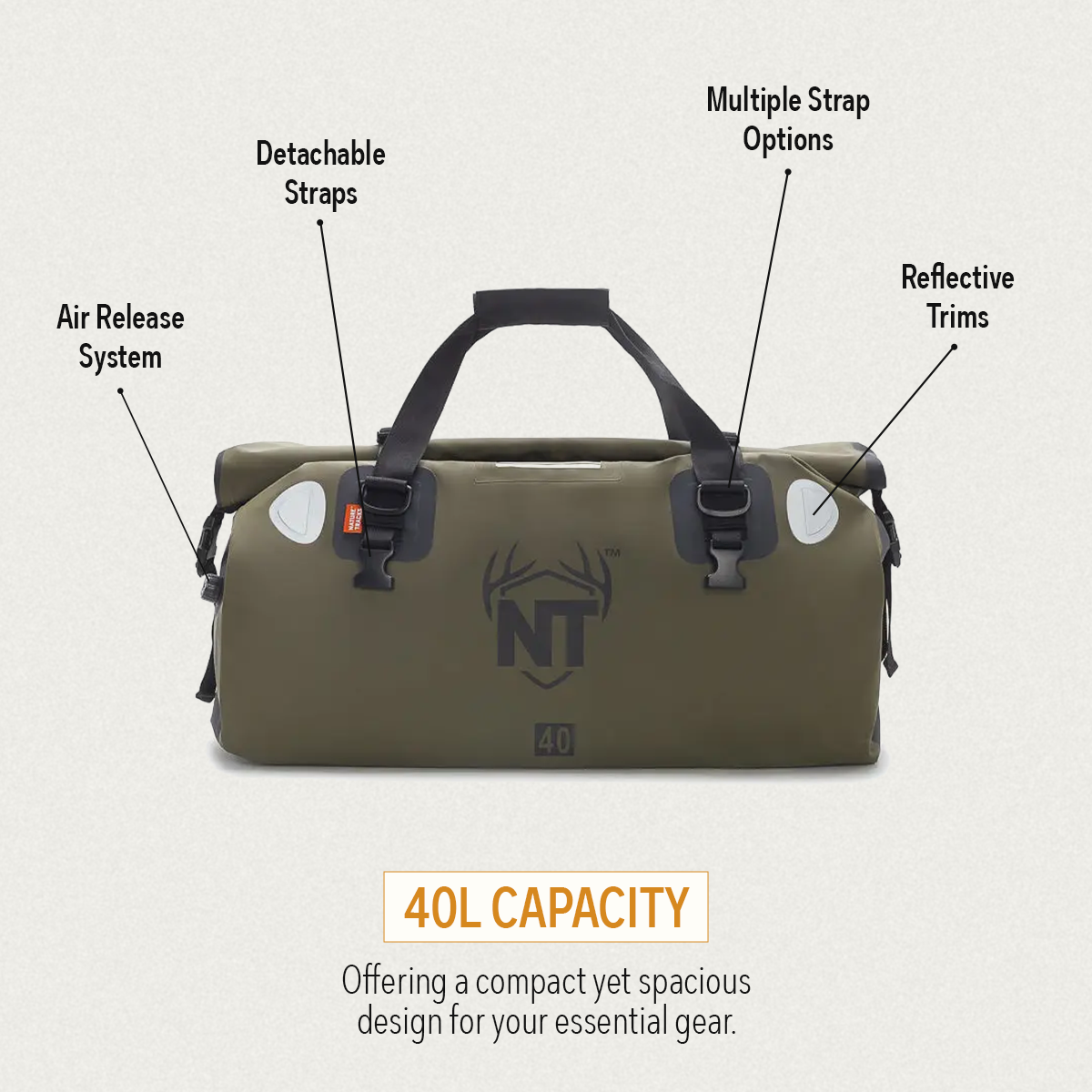Duffel Bag Peak Series Drypak 40L