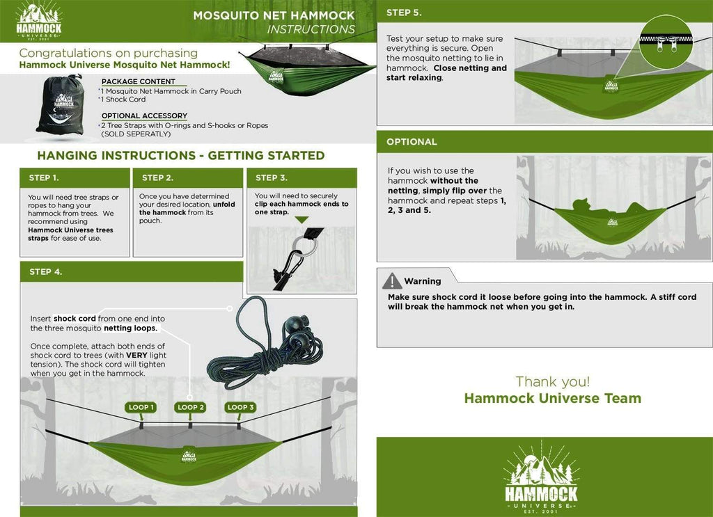 Mosquito Net Hammock Nylon 210T