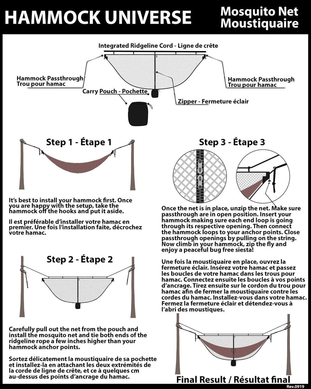 Mosquito Net for Hammocks No-see-ums Mesh