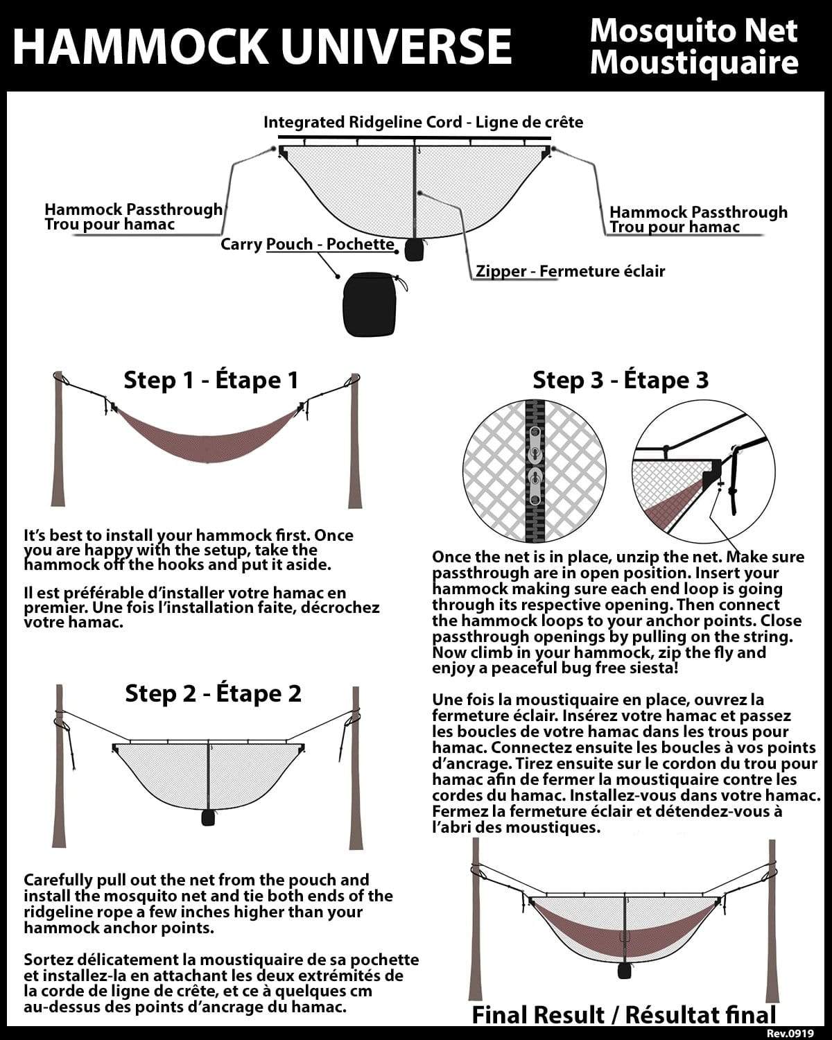 Mosquito Net for Hammocks No-see-ums Mesh