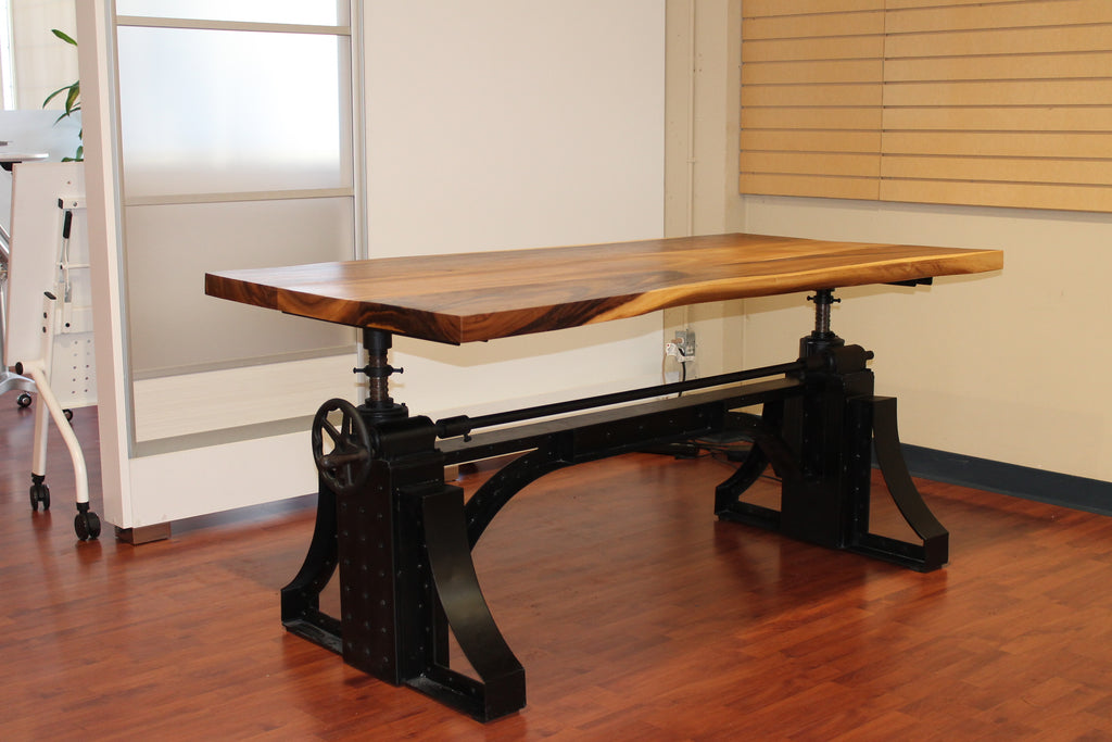 Industrial Crank Adjustable Table Base