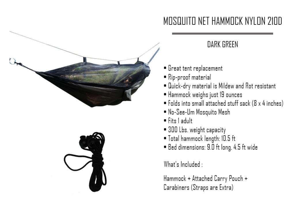 Mosquito Net Hammock Nylon 210T