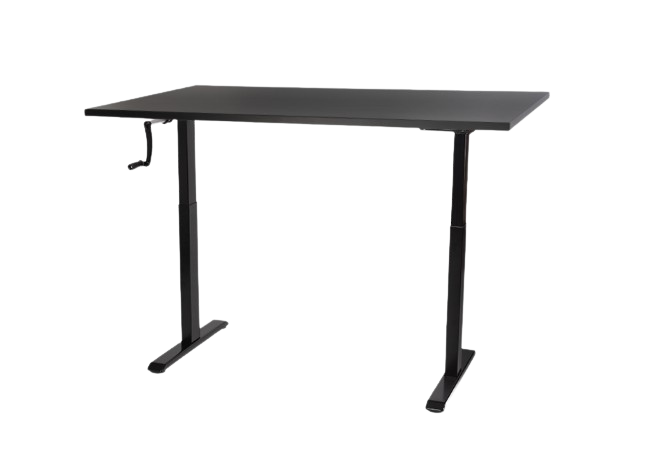 Manual Crank Height Adjustable Sit-Stand Desk