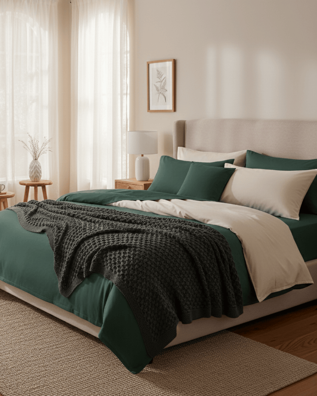 Cotton Refined Collection Sateen Duvet Cover Set