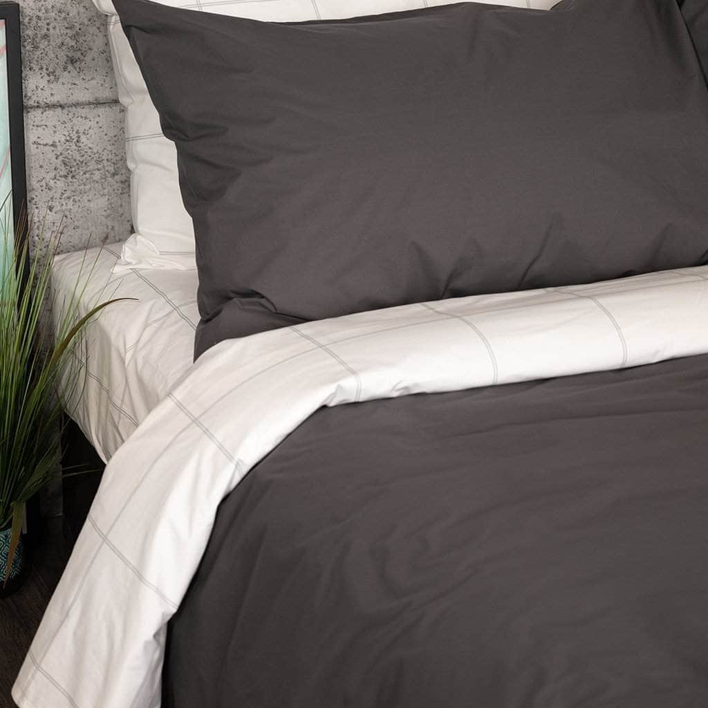 Cotton Essential Organic Percale Collection Duvet Cover & Pillowcase Set