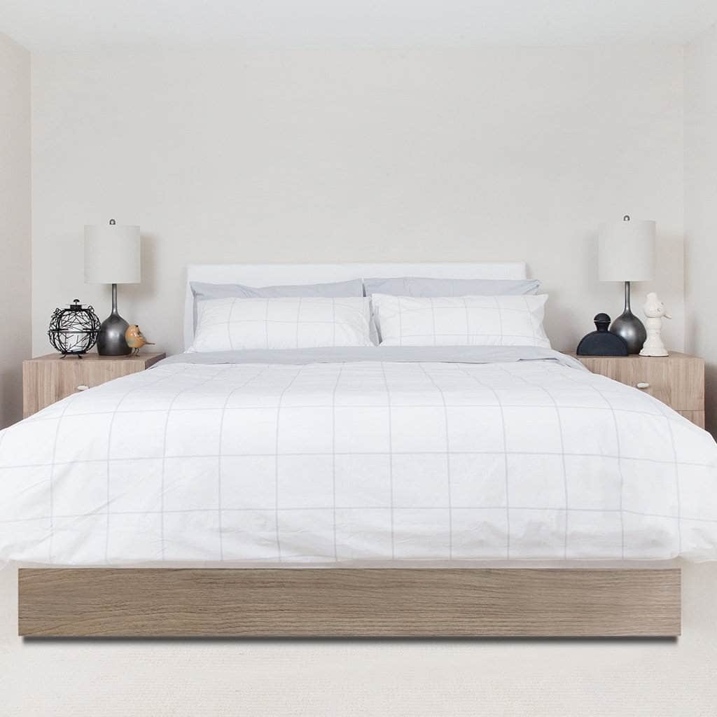 Cotton Essential Organic Percale Collection Duvet Cover & Pillowcase Set