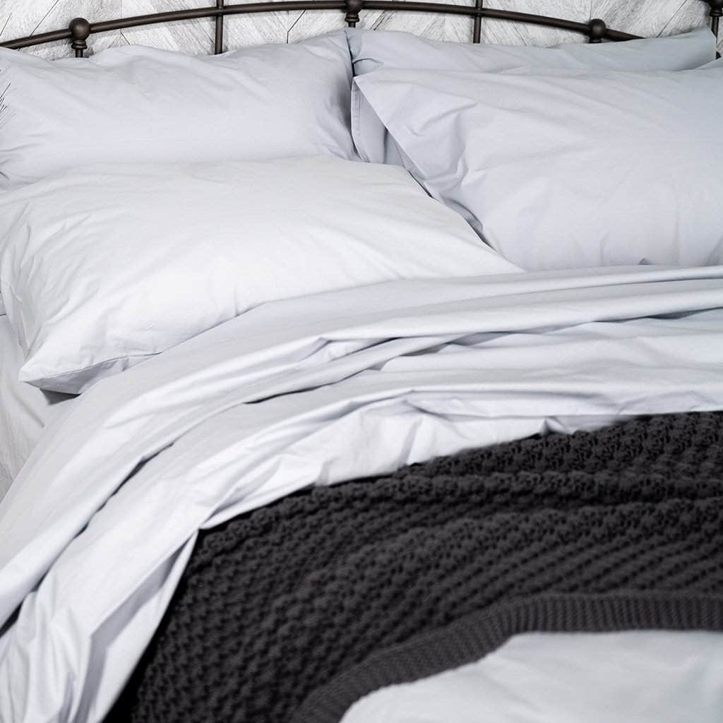 Cotton Essential Organic Percale Collection Duvet Cover & Pillowcase Set
