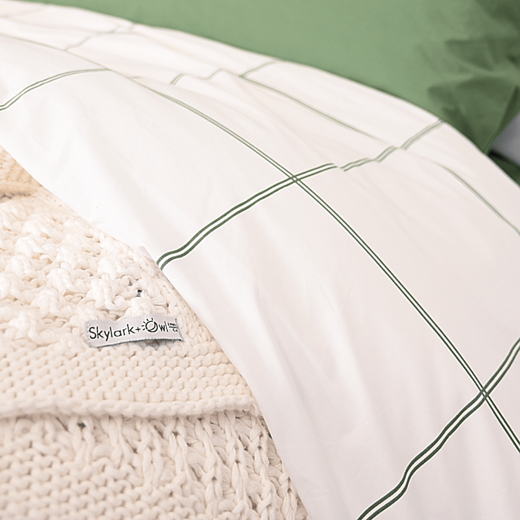 Cotton Essential Organic Percale Collection Duvet Cover & Pillowcase Set