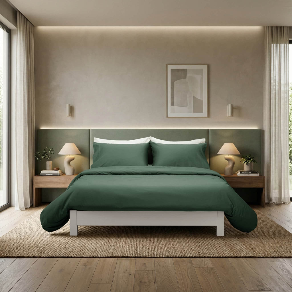 100% Egyptian Cotton Sateen Duvet Cover