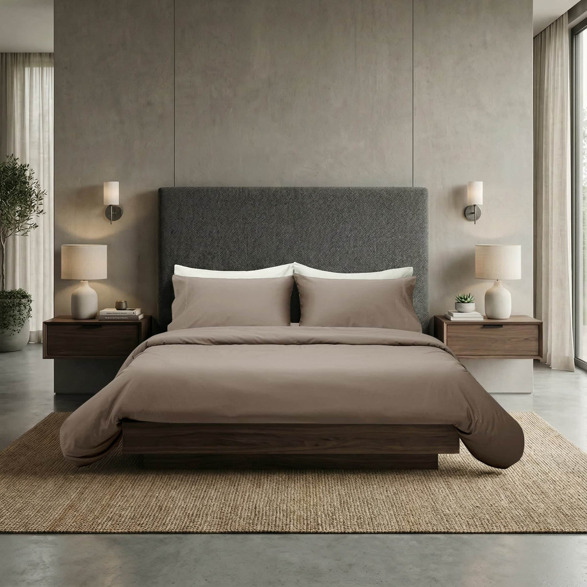 100% Egyptian Cotton Sateen Sheet Set