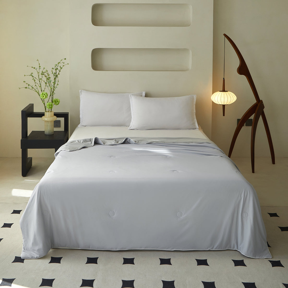Cooling Comforter in Gray Color - Double Size