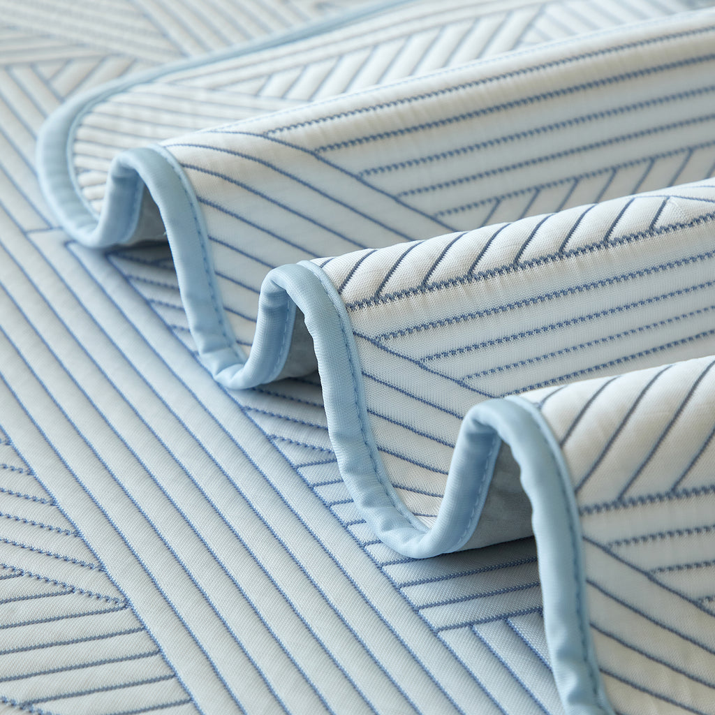 Temperature Regulating 3 Piece Sheet Set in Blue Color - King Size