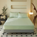 Temperature Regulating 3 Piece Sheet Set in Green Color - Queen Size