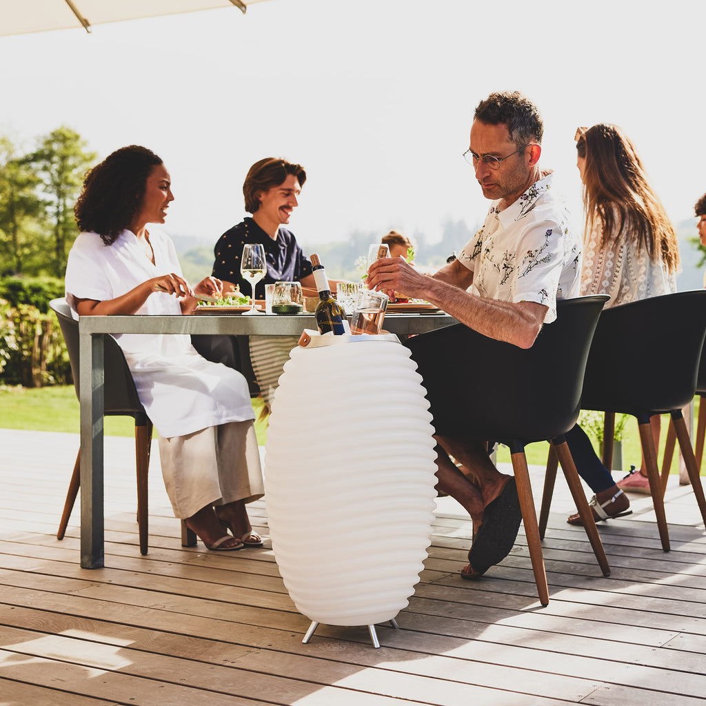 Indoor Outdoor Lighting Bluetooth speaker Design LED Lamp and Cooler