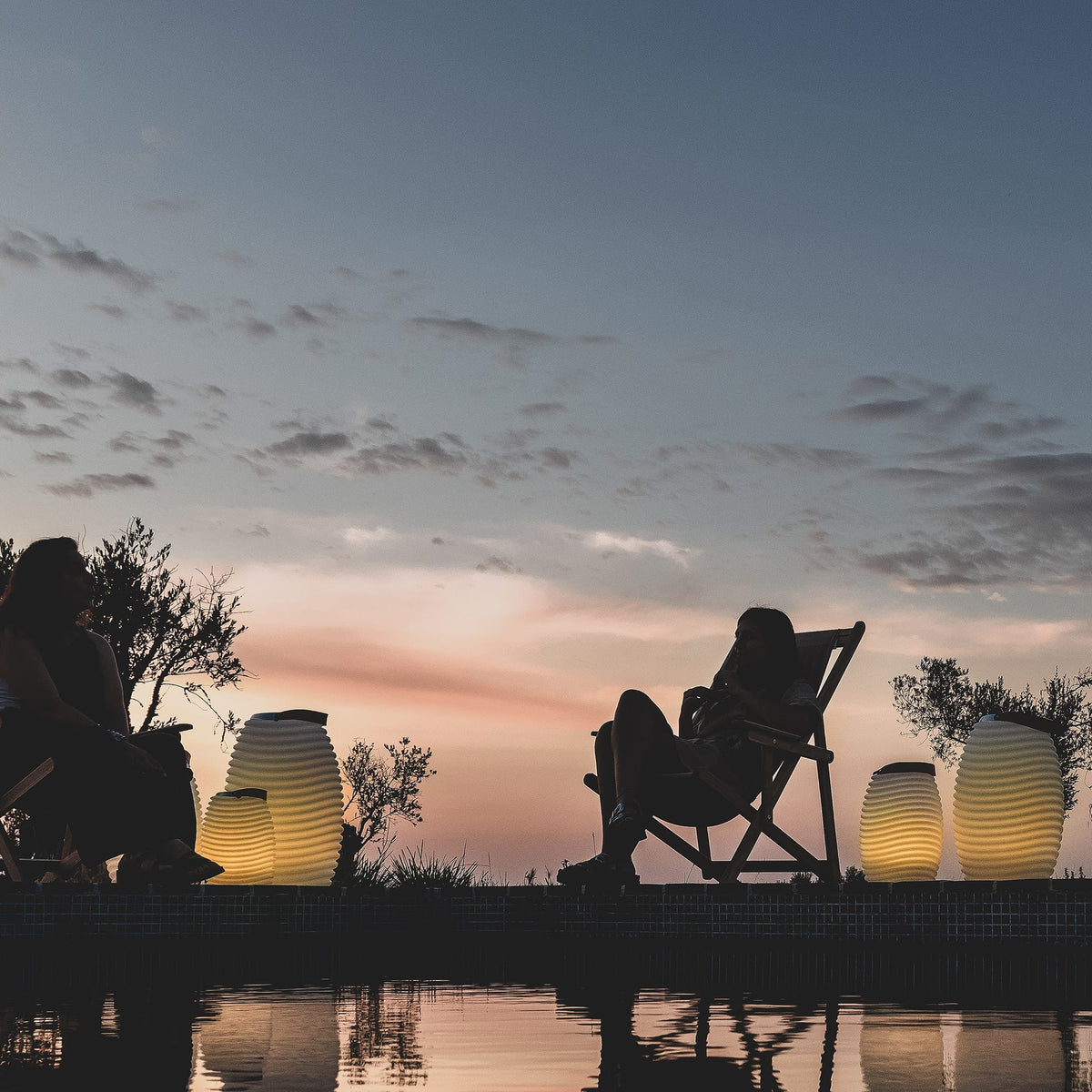Indoor Outdoor Lighting Bluetooth speaker Design LED Lamp and Cooler