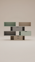 Modular Shelving Unit in Engineered Wood