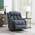 Power Recliner with Lift Heating and Massage Blue