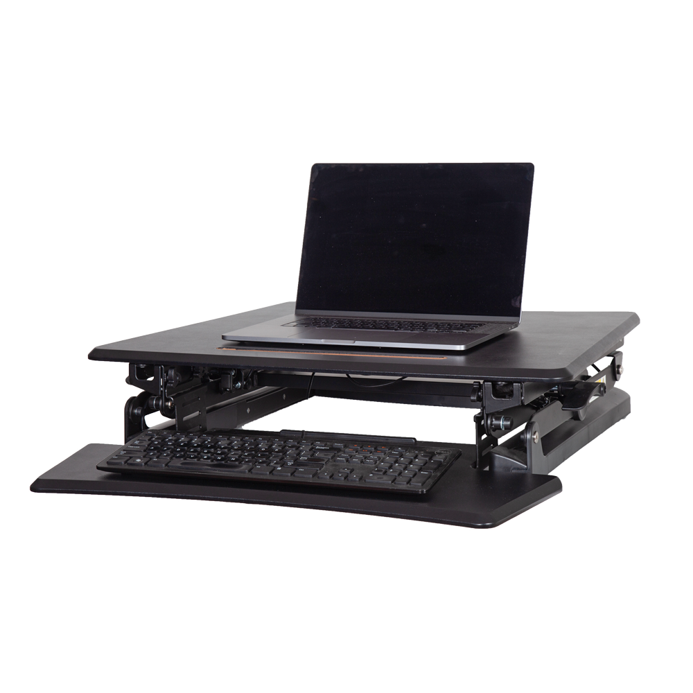 Sit Stand Height Adjustable Desk Converter - Black