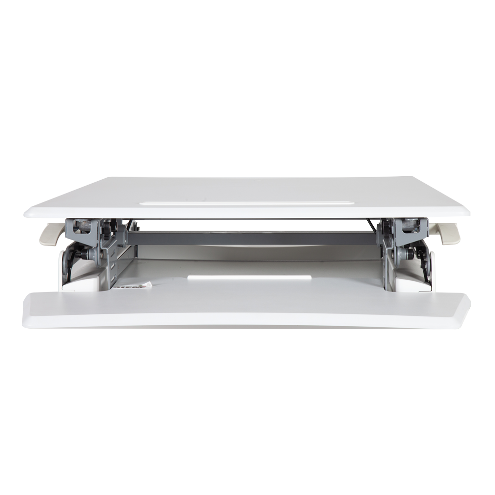 plus sit stand white workstation desk converter