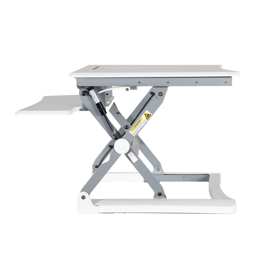 Fully extended to 20", this adjustable workstation is perfect for the home or office. It allows you to quickly convert from sitting to standing position in 3 seconds.